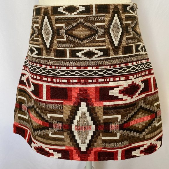 Zara Dresses & Skirts - Zara Indian/Aztec Print Skirt Size M